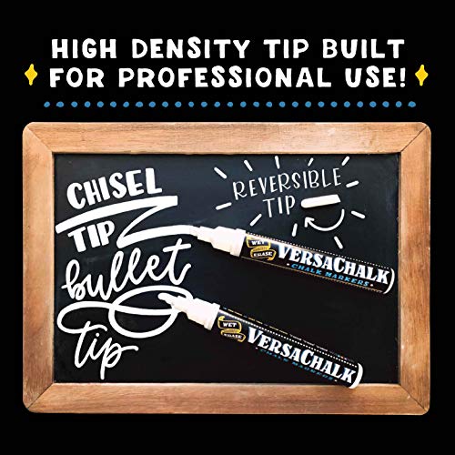 VersaChalk Chalkboard Chalk Markers - 1 White Liquid Chalk Pen, 3m...