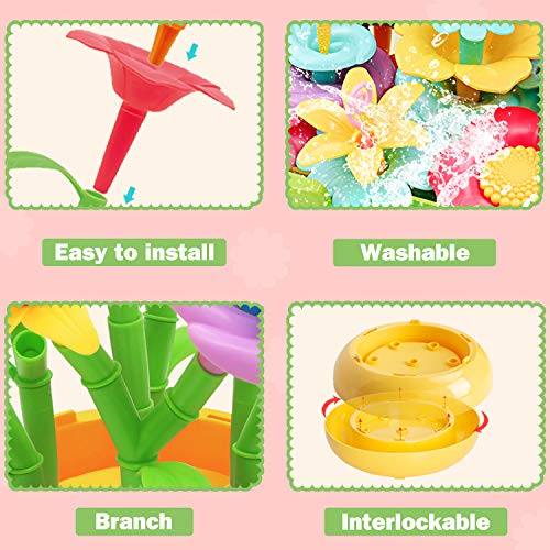 VERTOY Flower Garden Building Toy Set for 3, 4, 5, 6 Year Old Girl...