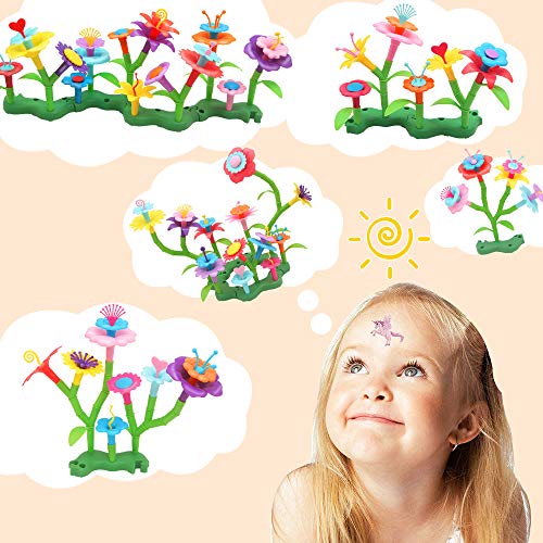 VERTOY Gifts for 3 4 5 6 Year Old Girls, Flower Garden Building To...