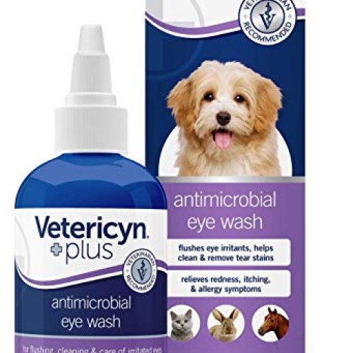 Vetericyn Plus All Animal Eye Wash. Pain-Free Solution for Abrasio...