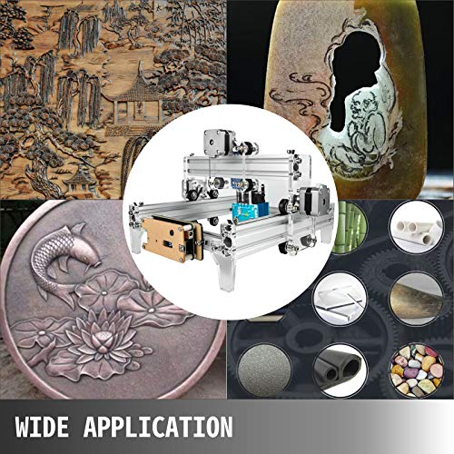 VEVOR CNC Machine 190X130mm CNC Router Machine 15W Wood Carving Mi...