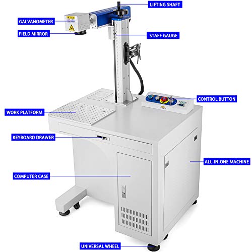 VEVOR Fiber Laser Machine 30W Desktop Fiber Laser Machine 220X220M...