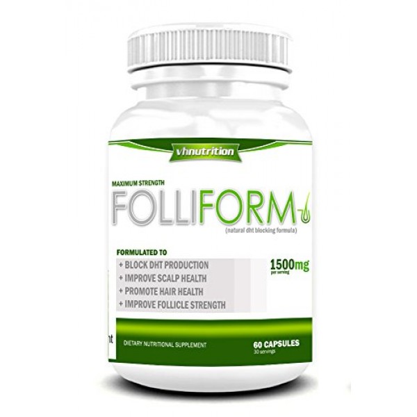 Folliform DHT Blocker for Men and Women | Natural Hair Regrowth Tr...