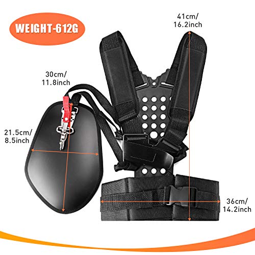 VIABRICO Trimmer Shoulder Strap Padded Belt Double, for Brushcutte...