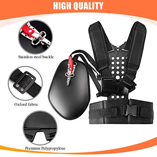 VIABRICO Trimmer Shoulder Strap Padded Belt Double, for Brushcutte...