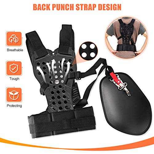VIABRICO Trimmer Shoulder Strap Padded Belt Double, for Brushcutte...