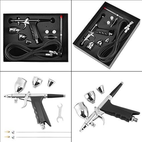 ViaGasaFamido Airbrush, Gravity Spray Trigger Air Paint Control Gu...