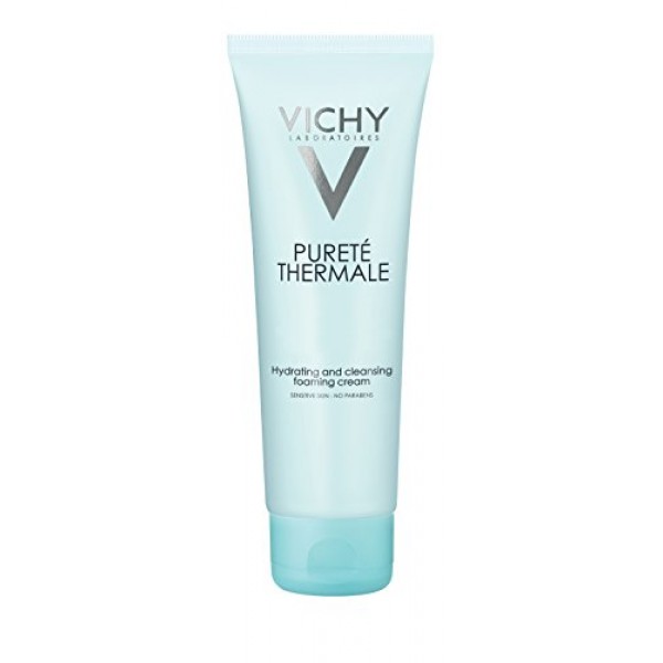 Vichy Pureté Thermale Hydrating Foaming Cream Facial Cleanser, Par...