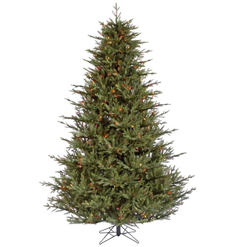 Vickerman 75 Itasca Frasier Artificial Christmas Tree with 750 Mu...
