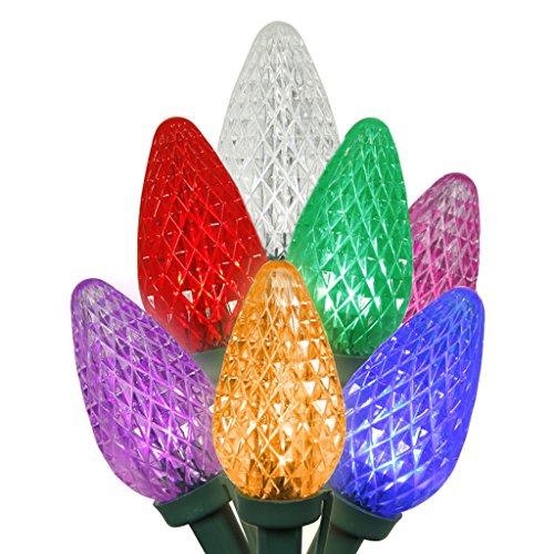 Vickerman C9 25-Light Single Mold LED Light Set, Large, Multicolored