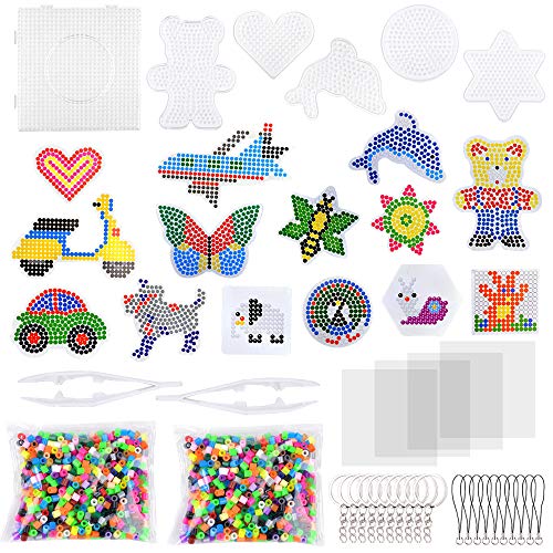 VICOVI 6600+pcs Fuse Beads Kit, Melty Fusion Beads Arts & Crafts S...