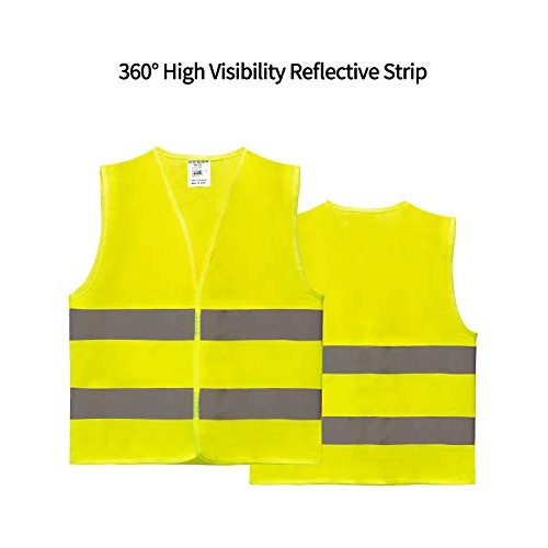 VICRR High Visibility Kids Teenager Safety Vest with Reflective St...