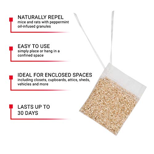 Victor M805 Scent-Away Natural Rodent Repeller Packs, 5 Bags, Beige