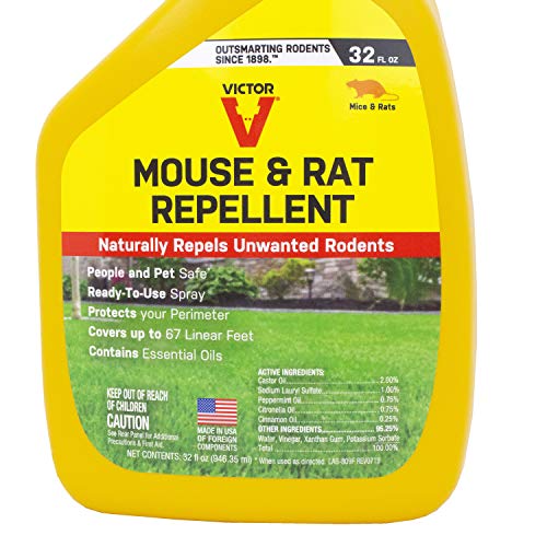 Victor M809 Mouse and Rat Repellent Spray,White