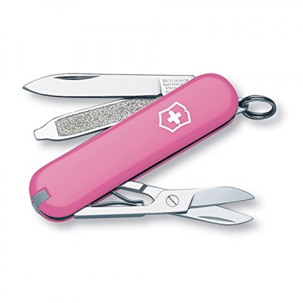 Victorinox Swiss Army Classic SD Pocket Knife, Pink, 58mm
