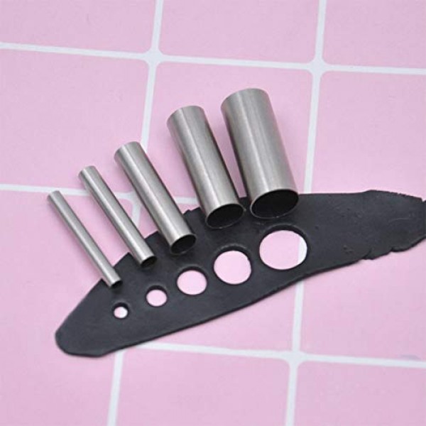 Clay Cutters,7Pcs Hole Hollow Punch Cutter Set Stainless Steel Ind...