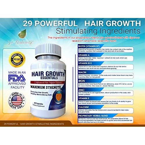 Hair Growth Essentials Supplement For Hair Loss - Advanced Hair Re...