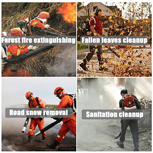 2-Cycle Gas Powered Backpack Leaf Blower for Lawn Care, Cordles Ha...