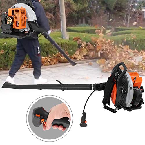 2-Cycle Gas Powered Backpack Leaf Blower for Lawn Care, Cordles Ha...