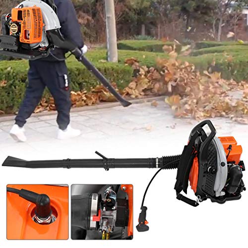 2-Cycle Gas Powered Backpack Leaf Blower for Lawn Care, Cordles Ha...