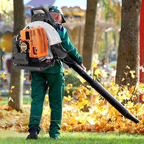 2-Cycle Gas Powered Backpack Leaf Blower for Lawn Care, Cordles Ha...