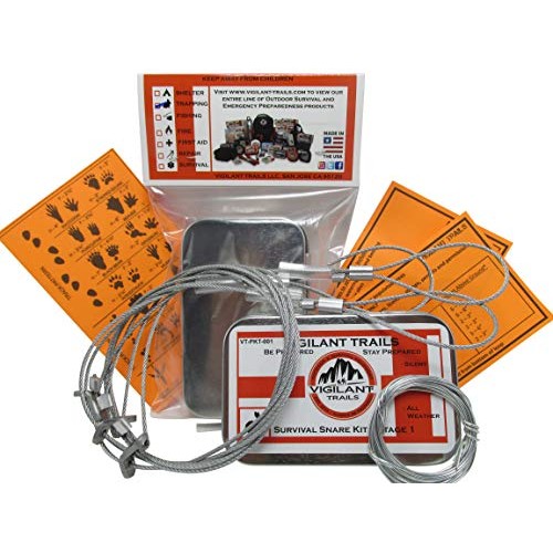 Vigilant Trails Pocket-Survival Snare Traps | Includes 3 Locking ...
