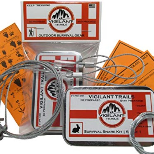 Vigilant Trails Pocket-Survival Snare Traps | Includes 3 Locking ...