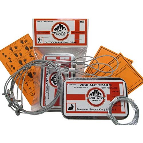 Vigilant Trails Pocket-Survival Snare Traps | Includes 3 Locking ...