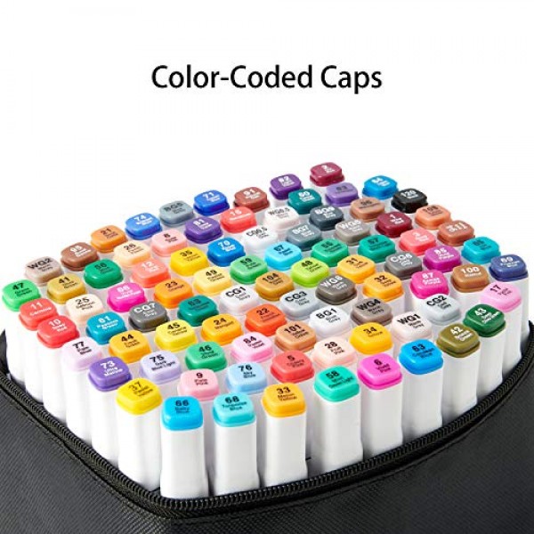 Alcohol Markers Set, 88 Colors Professional Art Markers, Alcohol B...