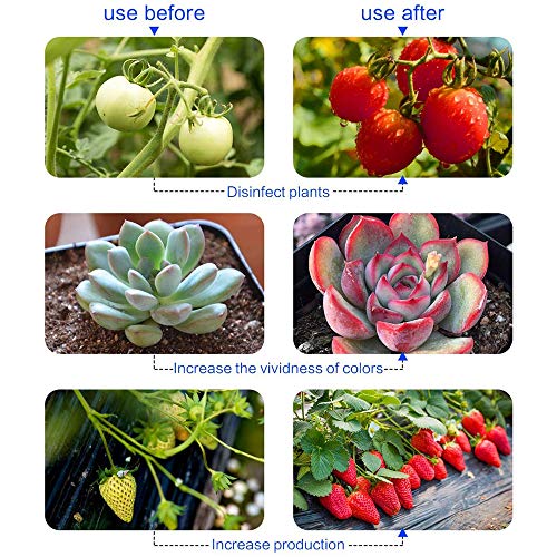 Grow Light, Vixxm Plant Light 4 Heads Upgraded Version, 40W 80 Bul...