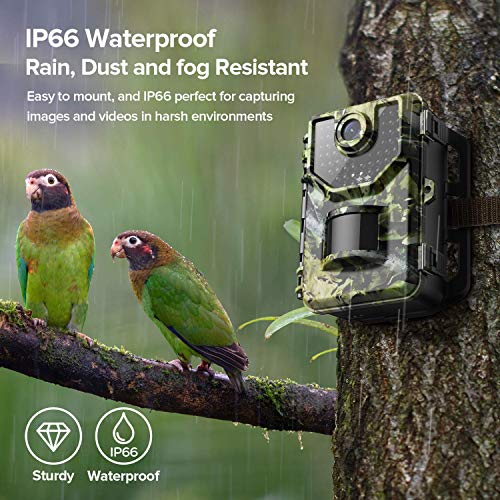1520P 20MP Trail Camera, Hunting Camera with 120°Wide-Angle Motion...