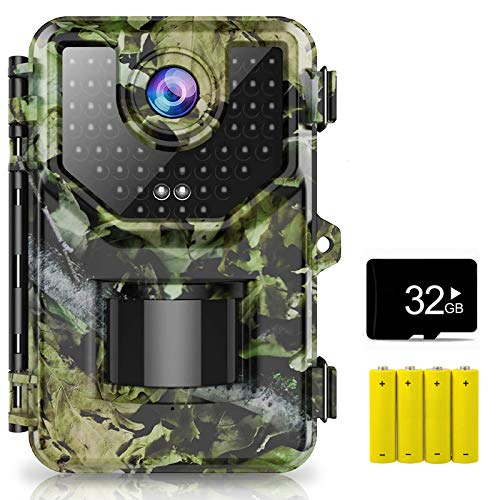 1520P 20MP Trail Camera, Hunting Camera with 120°Wide-Angle Motion...