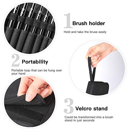 VIKEWE Professional Paint Brushes Set - 15 PCS Paint Brush with Oi...