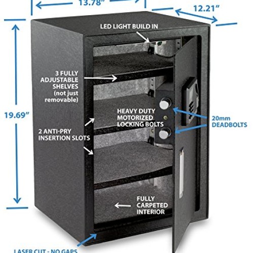Viking Security Safe VS-50BLX Large Biometric Safe Fingerprint Safe