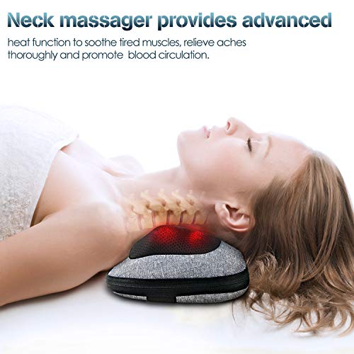 VIKTOR JURGEN Back Massager, Neck Massager with Heat, Massage Pill...