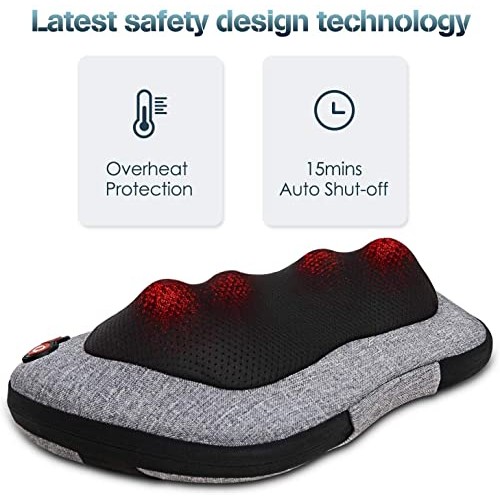 VIKTOR JURGEN Back Massager, Neck Massager with Heat, Massage Pill...