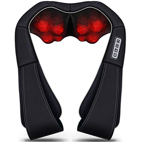 VIKTOR JURGEN Shiatsu Neck and Back Massager with Heat Deep Tissue...