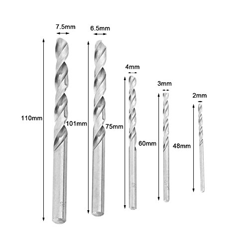 Screw Extractor & Left Hand Drill Bit Set, 11pcs HHS Broken Screw ...
