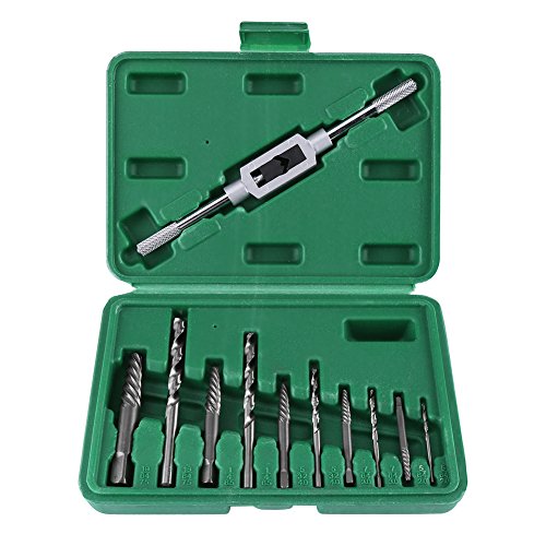 Screw Extractor & Left Hand Drill Bit Set, 11pcs HHS Broken Screw ...