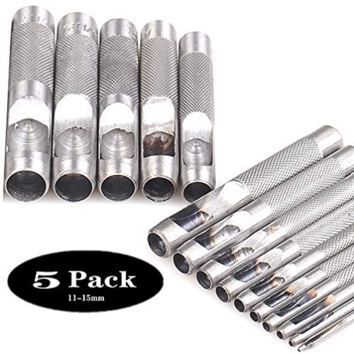 5 Pack Leather Hole Punch Cutter Round Hollow Hole Punch Cutter To...