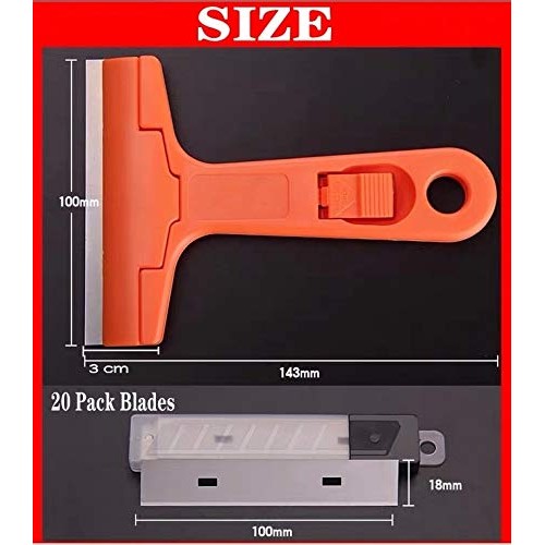 Glass Scraper Razor Blade,Paint Scraper,Window scraper for Remover...