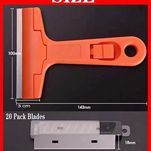 Glass Scraper Razor Blade,Paint Scraper,Window scraper for Remover...