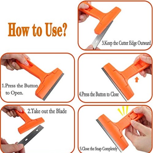 Glass Scraper Razor Blade,Paint Scraper,Window scraper for Remover...
