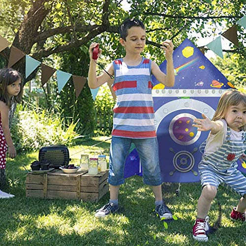 Vimpro Play Tent for Boys, Roaring Rocket Play Tent Kids Forts Ind...
