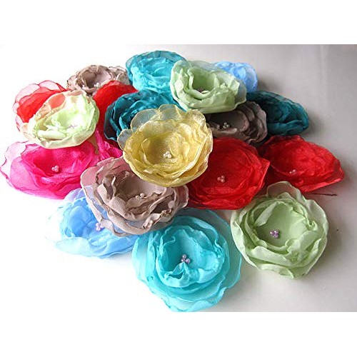 VINEX Pack of 10 Yard 58” inch Wide Bridal Solid Sheer Organza Bri...