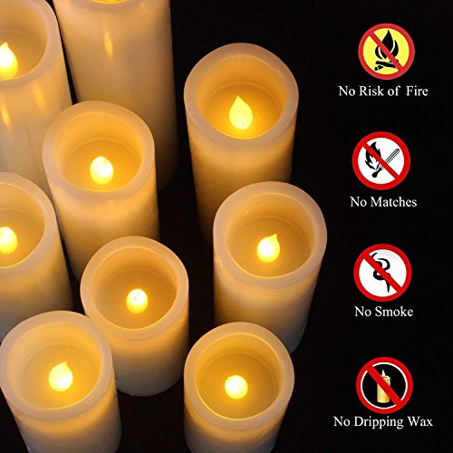 Vinkor Flameless Candles Battery Operated Candles 4 5 6 7 8 9...