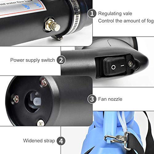 Vinpie Portable Electric ULV Fogger Machine, 7L Sprayer Cold Fog w...