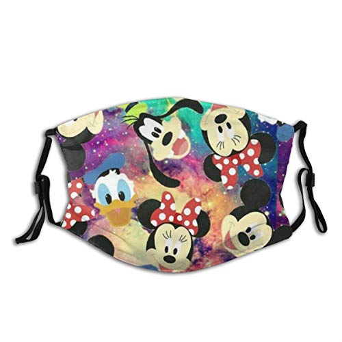 Graphic Reusable Fac-E Maks Mouth Cover With Dis-Ney Various Mic-K...