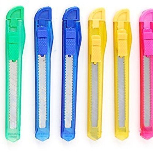 24 Box Cutter/Hobby Retractable Lock Utility Knife with Strong Sna...