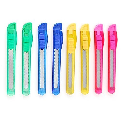 24 Box Cutter/Hobby Retractable Lock Utility Knife with Strong Sna...